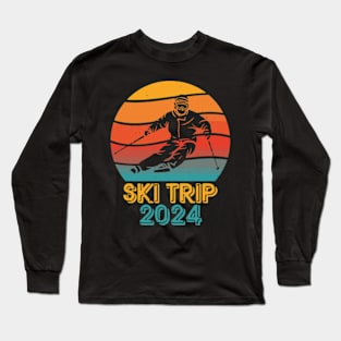 Snow Skiing Winter Spring Vacation Long Sleeve T-Shirt